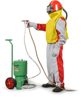 Пистолет абразивоструйный CONTRACOR SFG с передвижной ёмкостью для абразива