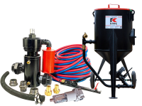 Пескоструйный аппарат PST-75 с фильтром, КПДУ twin 20 п.м.