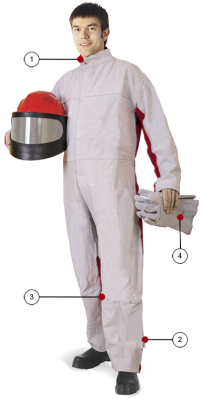 Костюм абразивоструйщика CONTRACOR, замша / хлопок, без перчаток р-р 54 (L)